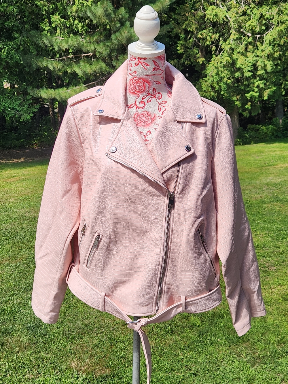 Levi's Light Pink Moto Faux Leather Jacket